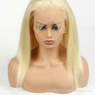 Blond 613 cambodian Human Hair Braided Perruque Silk Top Base Full Lace Wig for Black Women